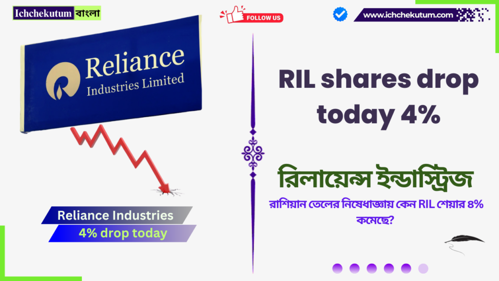RIL shares drop today