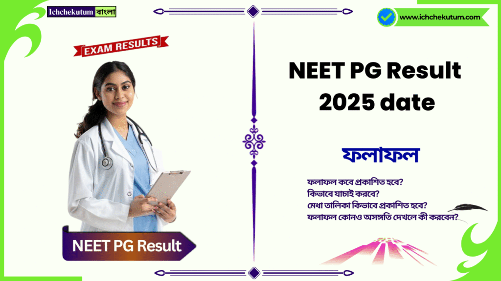 NEET PG Result 2025 date