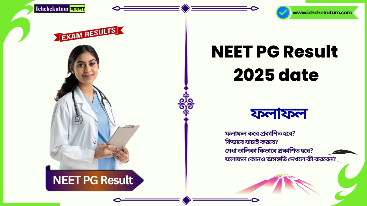 NEET PG Result 2025 date