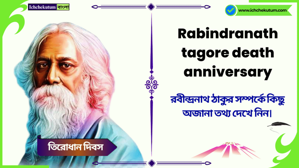 Rabindranath tagore death anniversary 2025