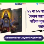 Kaal Bhairav Jayanti Puja Vidhi। ১১ বা ১২ নভেম্বর কাল ভৈরব জয়ন্তী কখন? সঠিক পূজা পদ্ধতি জানুন Kaal Bhairav Jayanti Puja Vidhi