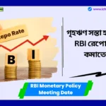 RBI Monetary Policy Meeting Date