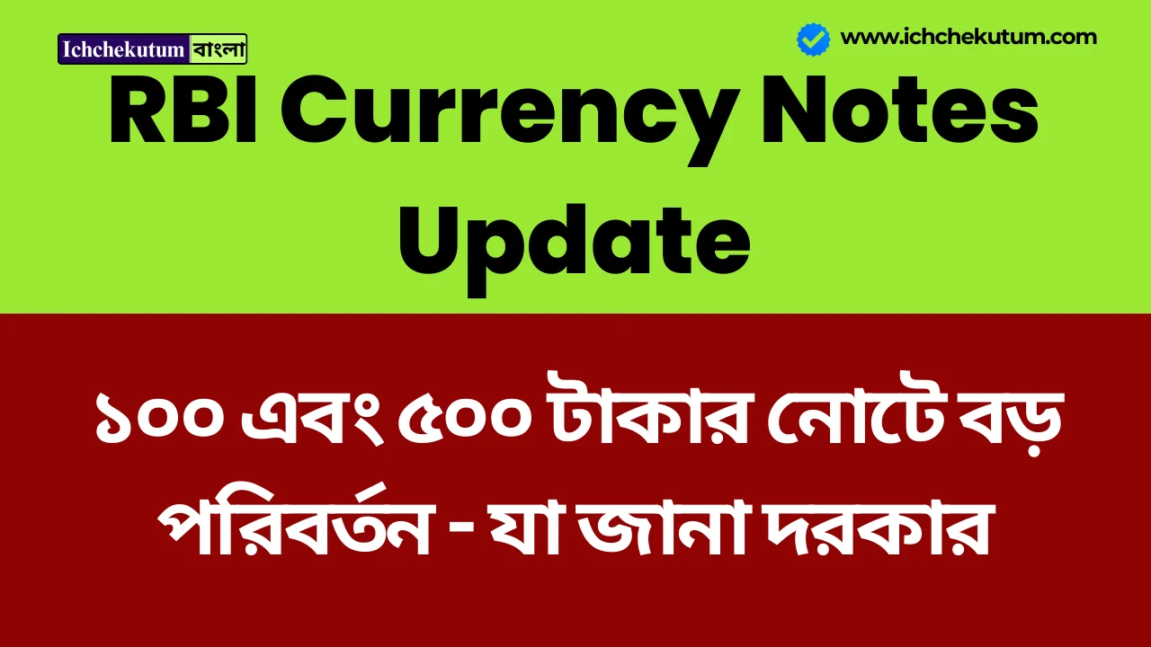RBI Currency Notes Update
