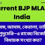 Current BJP MLA in India