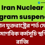 Iran Nuclear program suspended