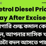 Petrol Diesel Price Today After Excise Cut