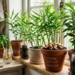 Ginger plantation at Home kitchen