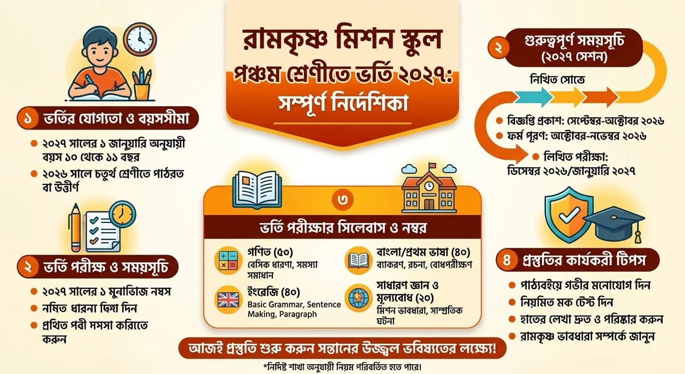 Ramkrishna Mission School Admission Class 5 2027 Ramkrishna Mission School Admission Class 5 2027