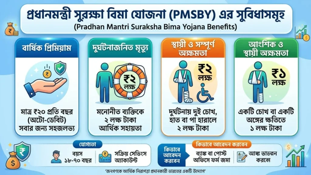 Pradhan Mantri Suraksha Bima Yojana Benefits